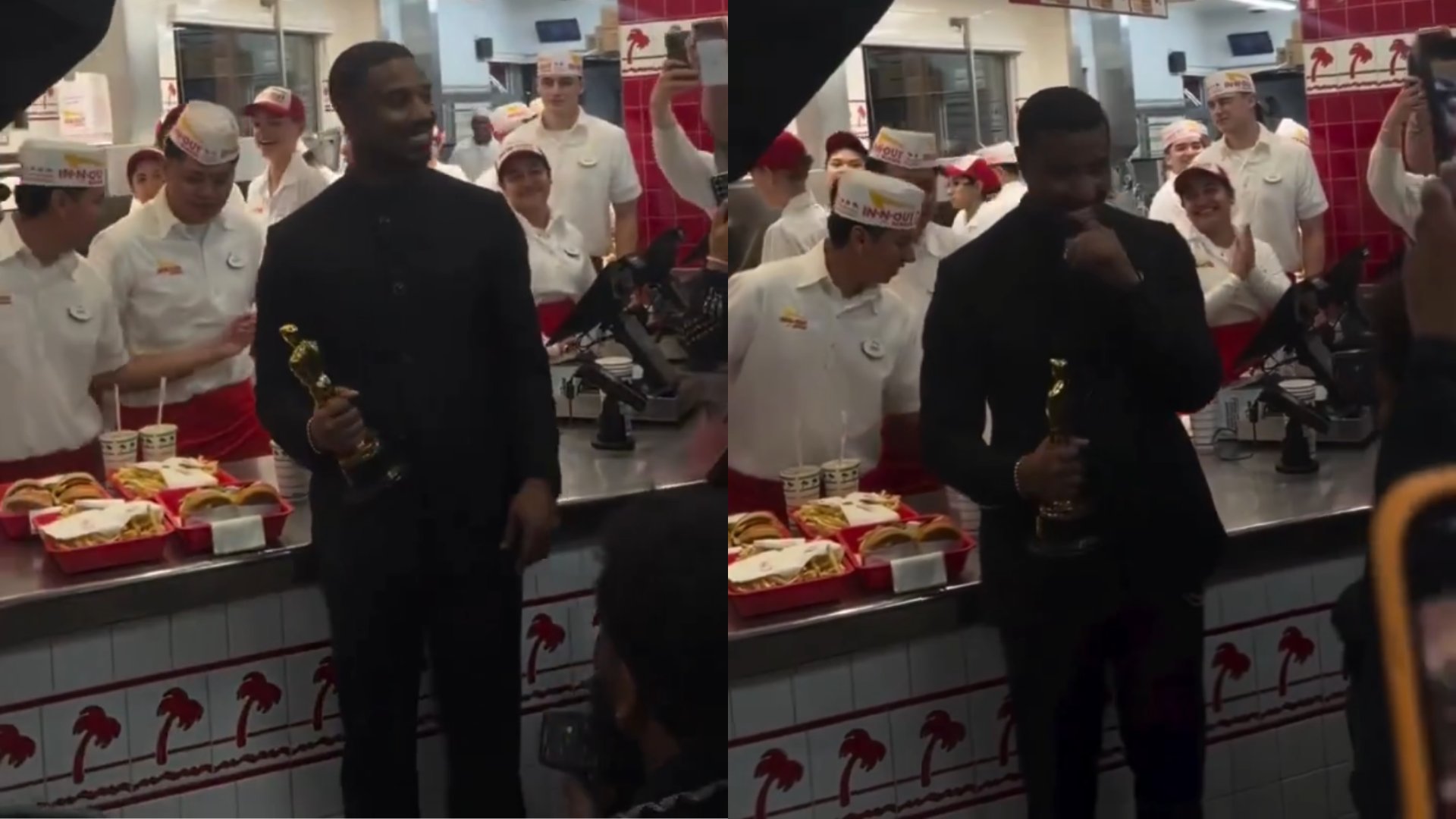 Michael B. Jordan chooses burger over party