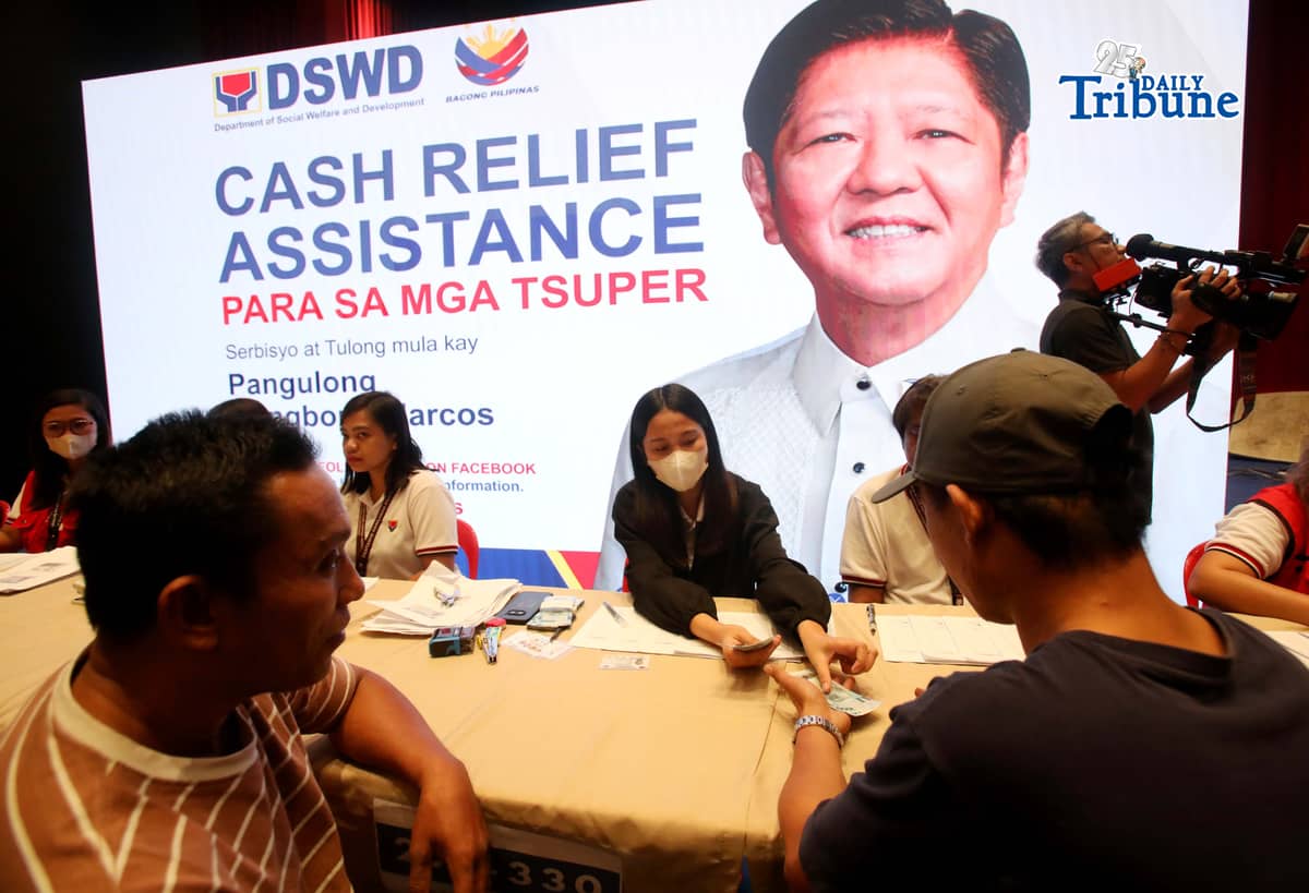 Tricycle drivers, members of tricycle operators and drivers associations (TODA), received ₱5,000 cash aid on Tuesday, March 17, 2026, to help ease the impact of rising fuel prices. The payout was provided by the Department of Social Welfare and Development (DSWD).

DSWD Secretary Rex Gatchalian oversaw the ceremony, joined by Department of Transportation Secretary Giovanni Lopez and League of Cities of the Philippines National President and San Juan City Mayor Francis Zamora.