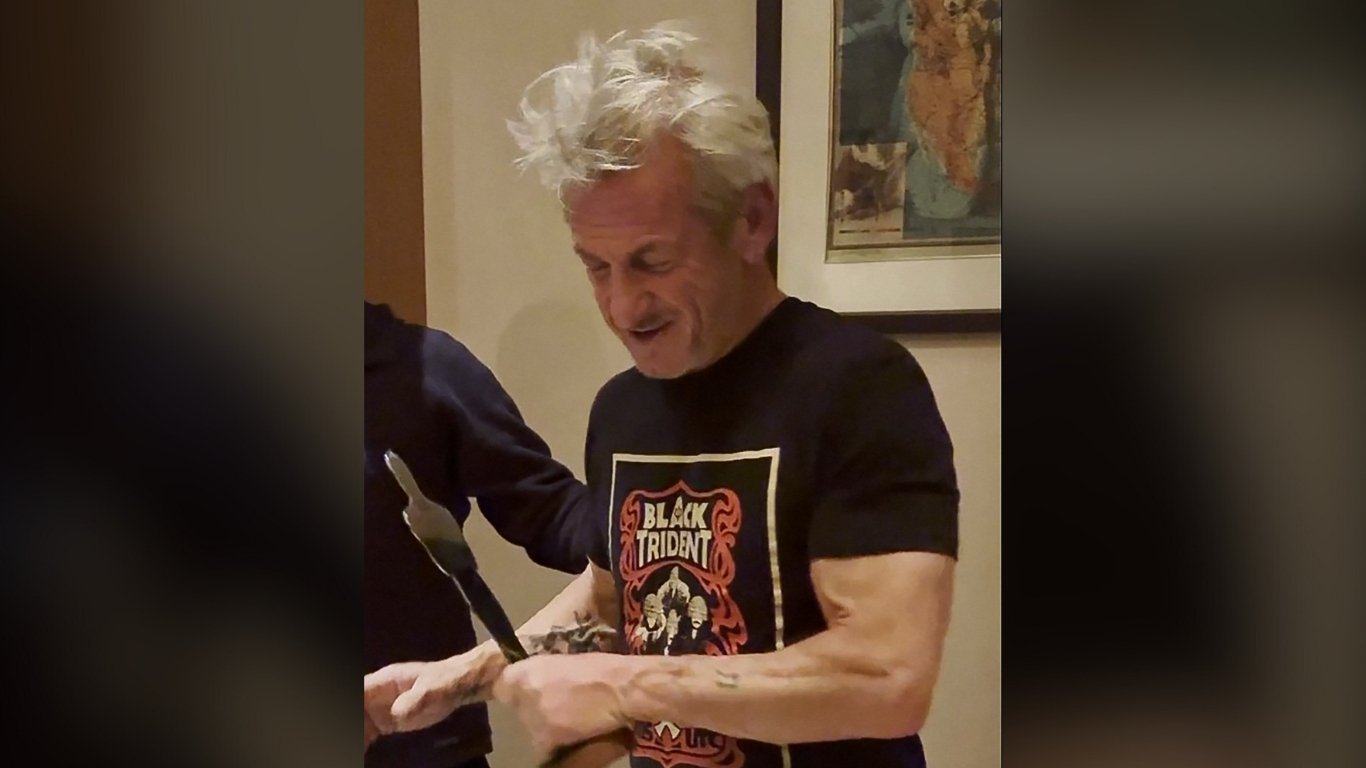 Sean Penn gifted Oscar made from stricken train