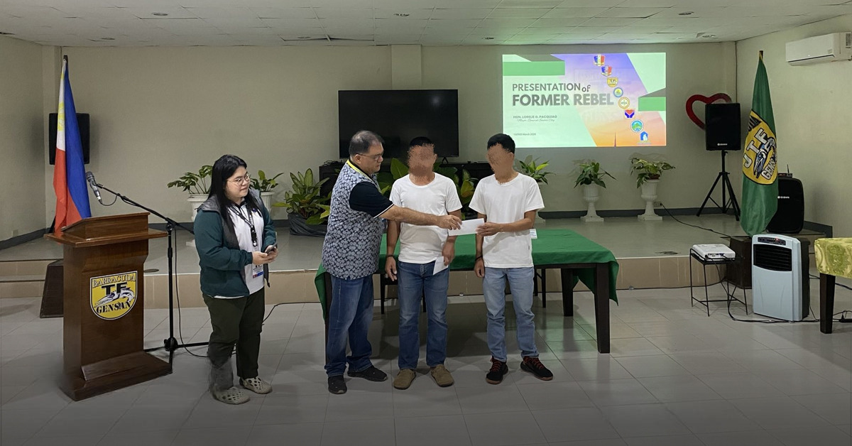 GenSan welcomes 2 rebel surrenderees