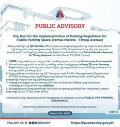 QC imposes temporary parking rules in busy areas
