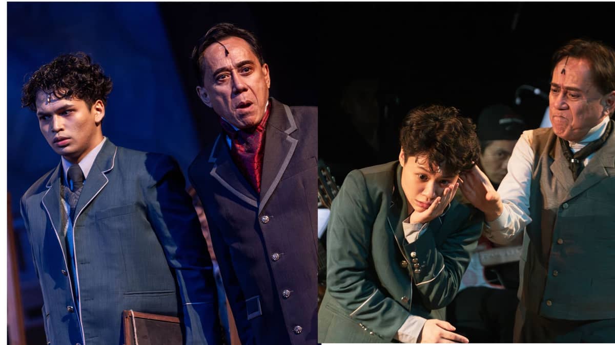 Expectations and its potential for resentment come into play, as seen in the fraught relationship between Moritz (alternated by Nic Chien and Omar Uddin) and his father (played by Audie Gemora as the adult male).