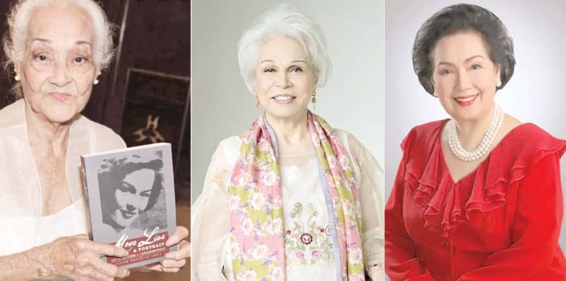 MONA Lisa, Armida Siguion-Reyna and Susan Roces.