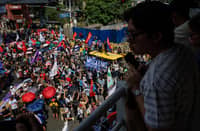 Transport workers protest against gov't inaction amid soaring fuel prices