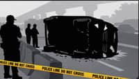SUV overturns on Marcos Highway after driver falls asleep