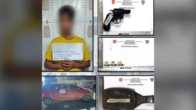 Pasay cops seize defaced firearm