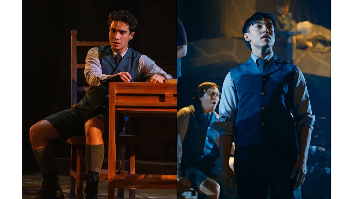 Both Nacho Tambunting and Alex Diaz command the stage (and wreck us) with an emotionally-layered performance as Spring Awakening's central male character, Melchior. This role also sets them up as ones to watch as theater's new romantic leads.