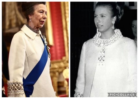 A royal rewear: Princess Anne turns a 1969 classic into a modern statement
