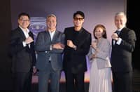 JUST in time Karl Dy (president, Timeplus Corporation), Anthony Pangilinan, Donny Pangilinan, Raissa Dy-Yang (VP of Timeplus Corporation) and Edric Dy (VP for Marketing, Timeplus Corporation).