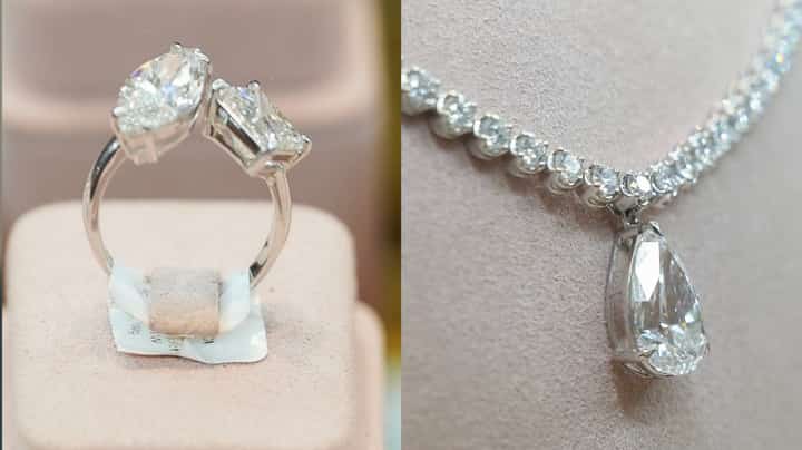 Theia Gems pieces on display.