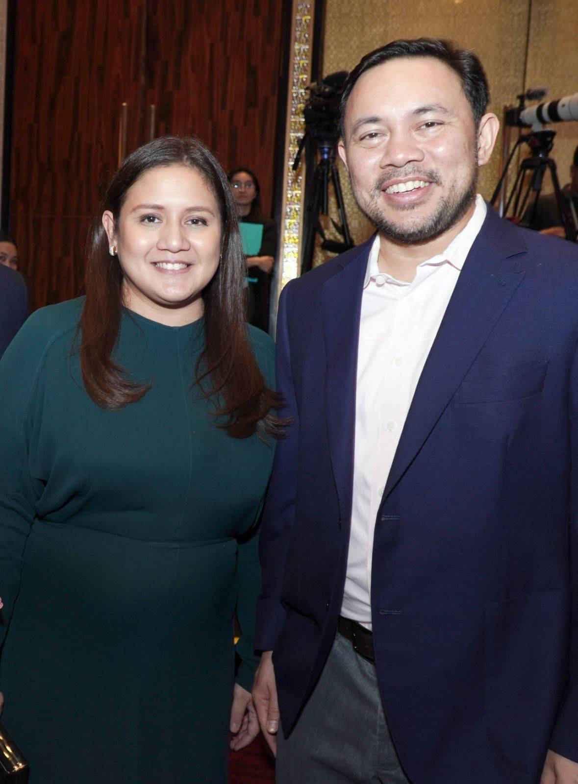 SENATOR Camille Villar-Genuino and Senator Mark Villar.