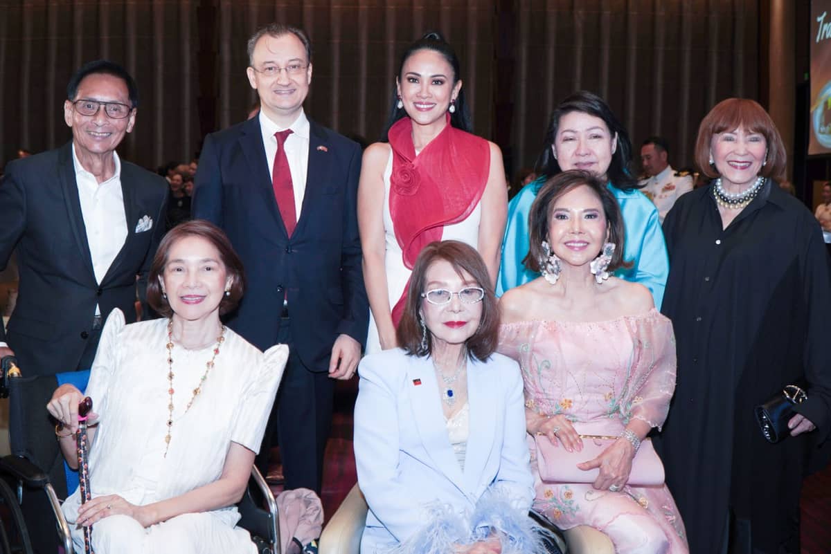 JOEY Rufino, Turkish Ambassador Niyaki Ecren Akyol, Irene Wicklein, Consul Mellie Ablaza, (seated) Marivic Rufino, Consul Helen Ong and Consul Fortune Ledesma.