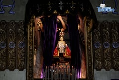 Statues veiled for lent at Quezon City Church