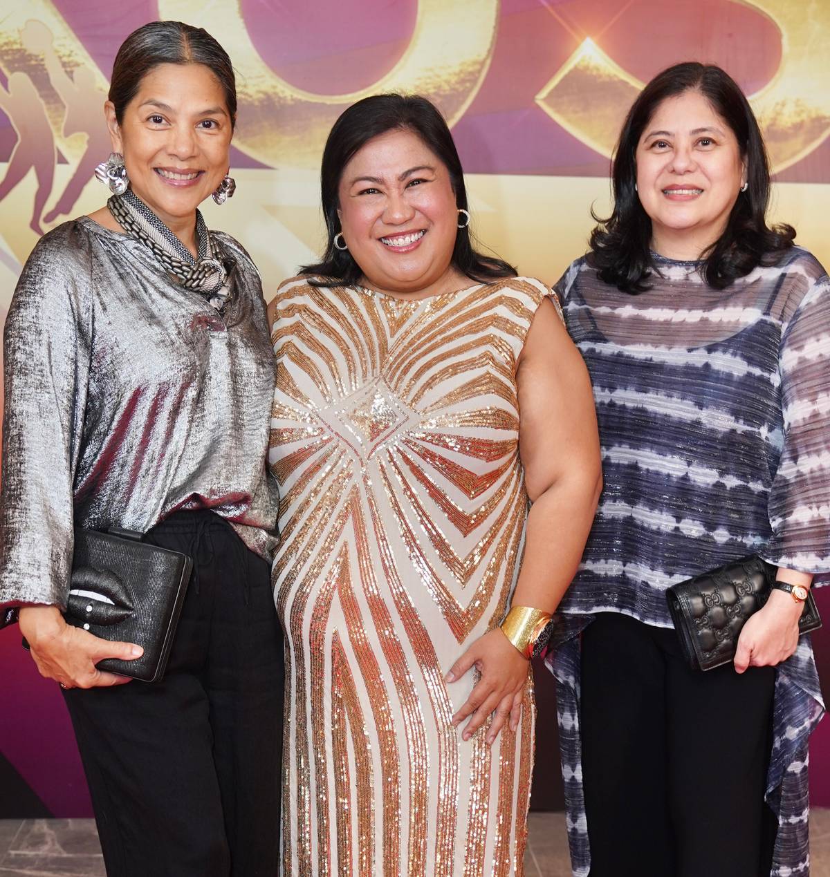 KIT Zobel, Garlic Garcia and Kathy Yupangco.