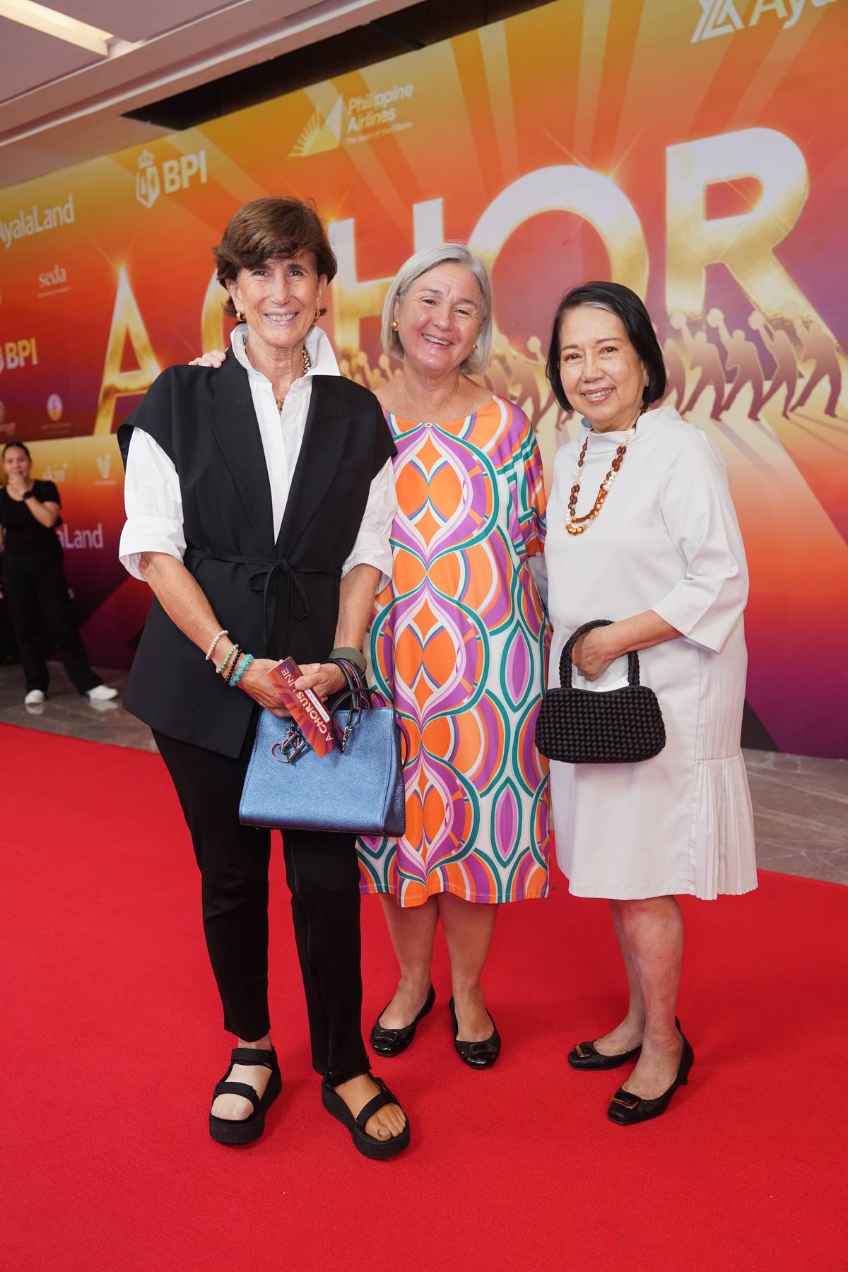 PATSY Zobel de Ayala, Ines Borromeo and Edna Floro.