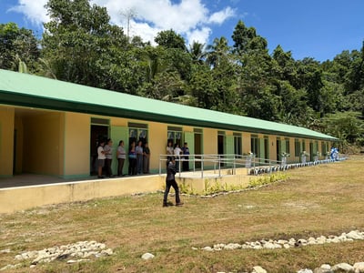 Japan turns over Bohol high school building
