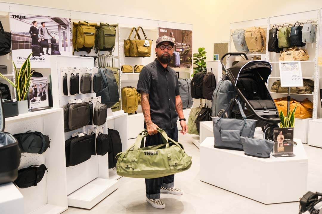 CHUCK Ronquillo at the launch of Thule Store at MOA.