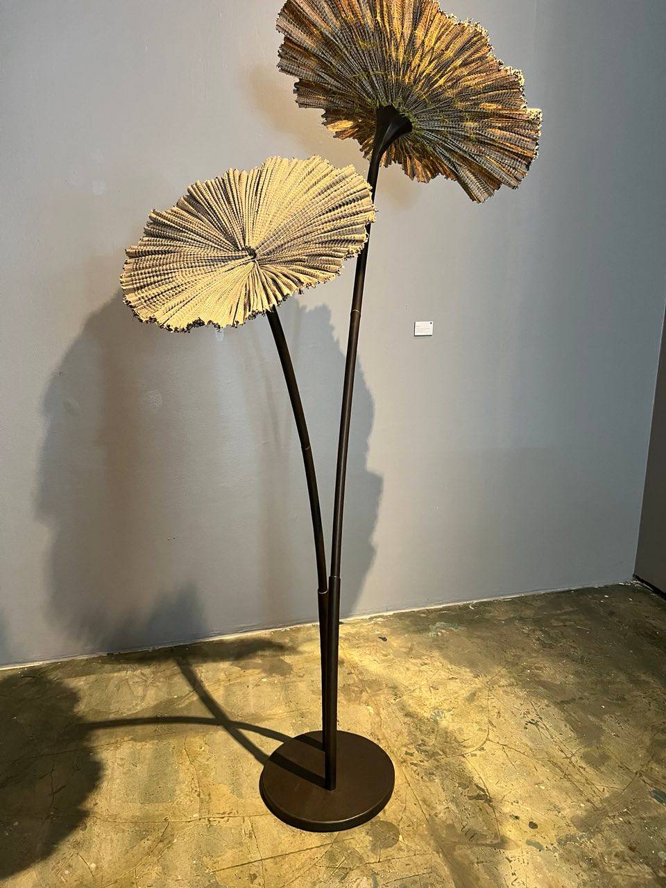 FLEUR, Metal works by Industria Edition Flowers made of raffia and spun polyester, 96” by 42.”