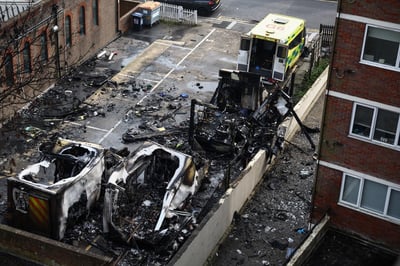 UK probes torching of Jewish ambulances as hate crime