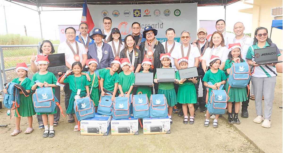 SPREAD THE LIGHT. Meralco in December 2025 switched on the lights for more homes in Cagbalete Island in Mauban, Quezon through its Microgrid System Project.
