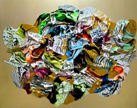 ‘THE Beauty of Becoming,’ Mixed Media, 48 in x 60 in, 2026.