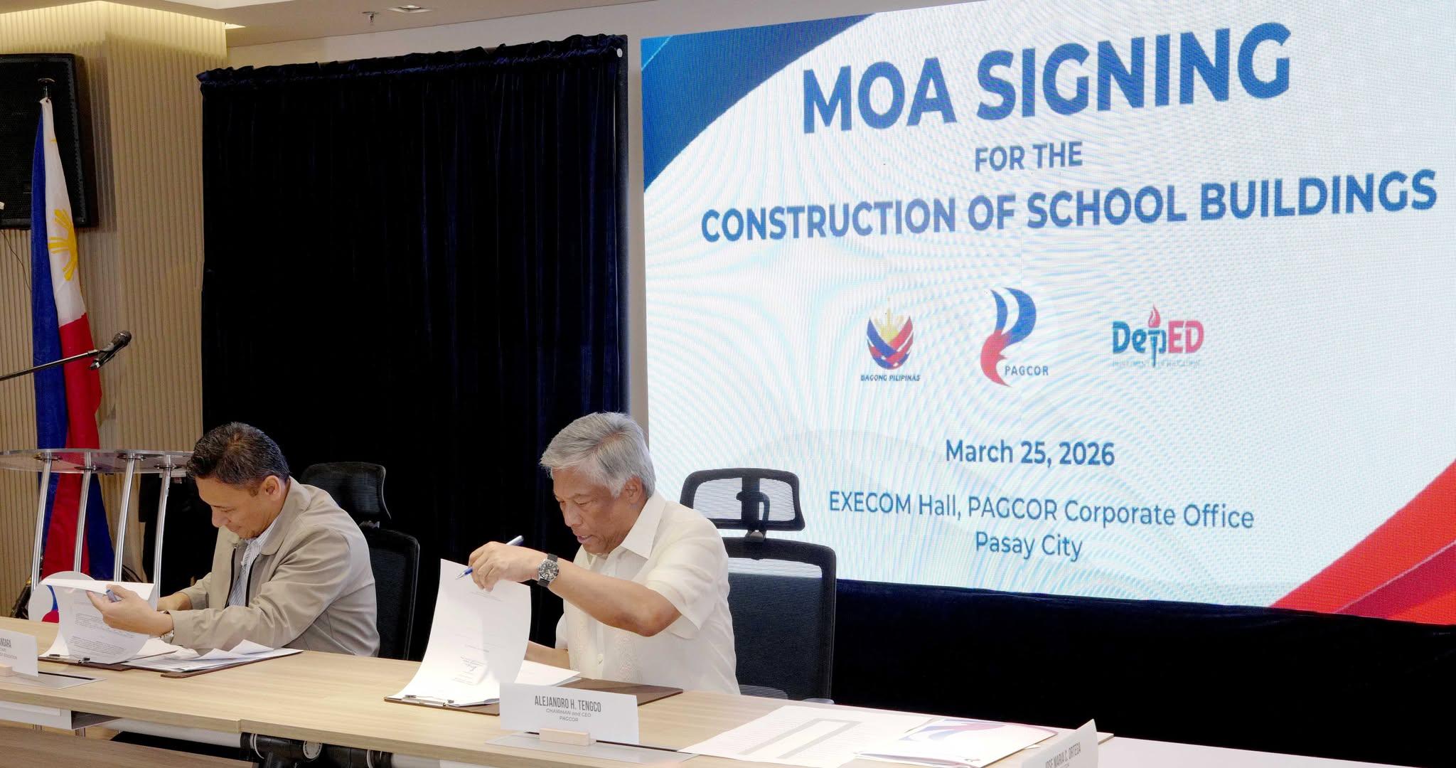 PAGCOR allots P1.37B for school buildings nationwide