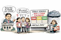 Mandatory 3-term calendar ruled out