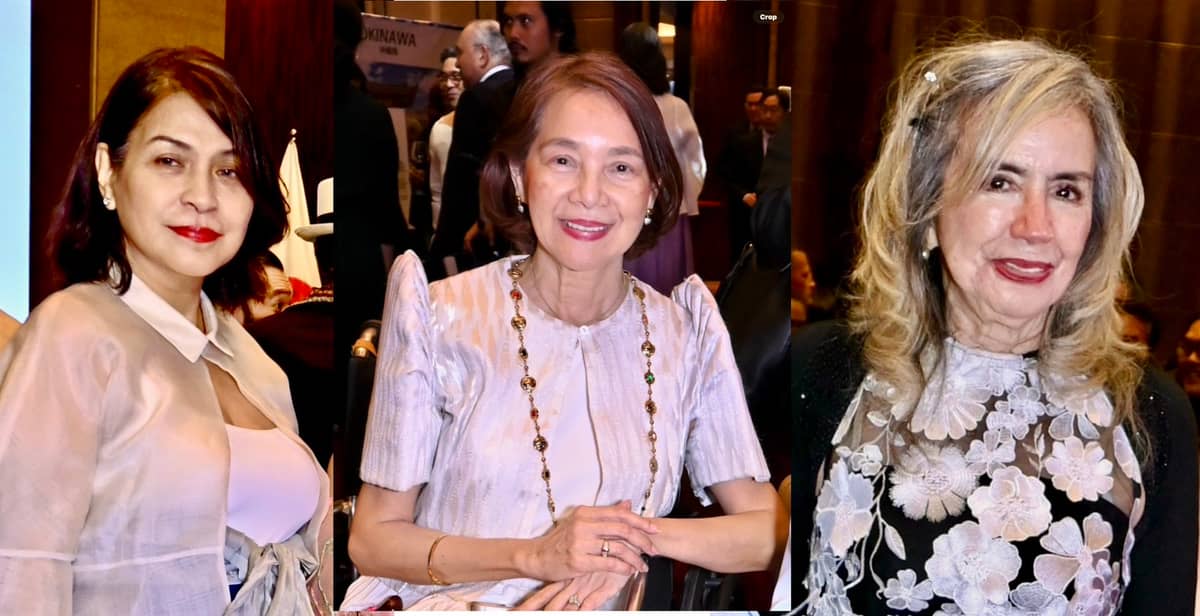 DAILY TRIBUNE’s brand communications executive director Chingkee Mangcucang, Marivic Rufino and Cynthia Carrion-Norton.