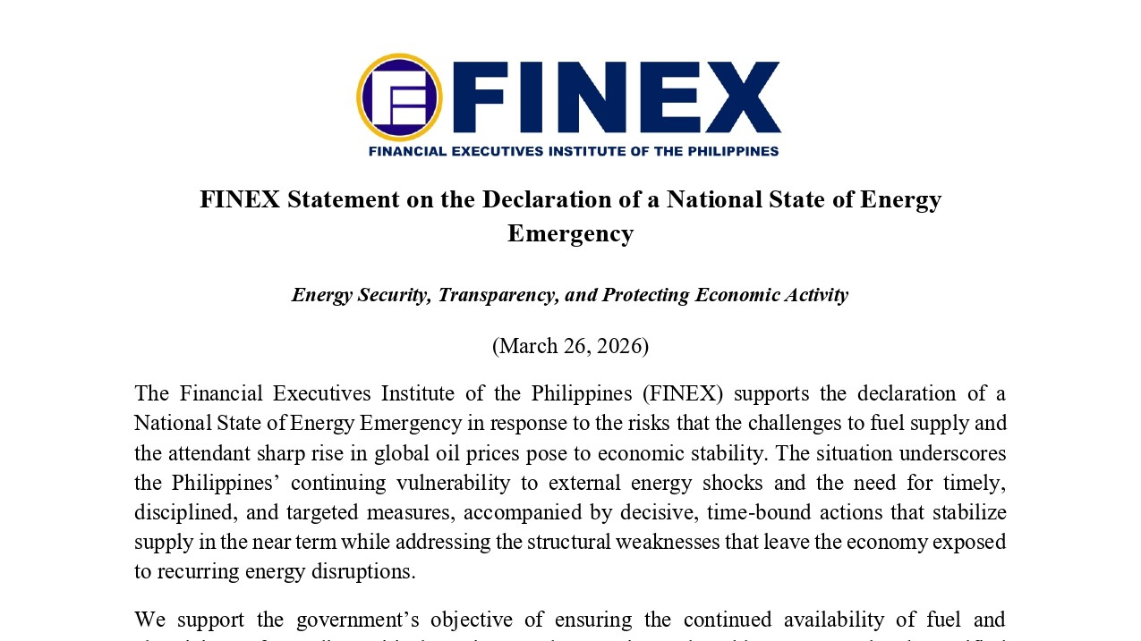FINEX backs energy emergency, flags P20B diesel plan transparency