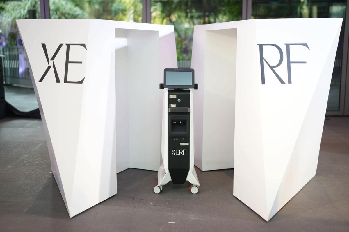 SPECTRUMED reimagines the iconic XERF box as a life-size statement piece, transforming a simple unboxing into a curated reveal where aesthetic innovation takes center stage.