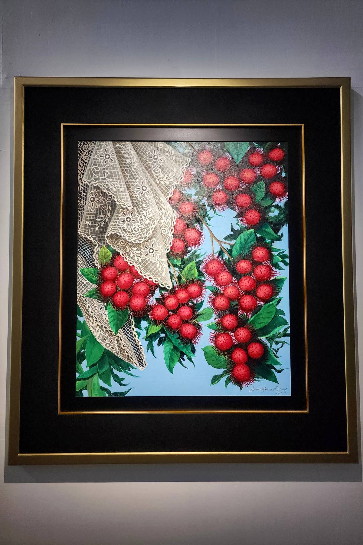 'ANG Dakilang Rambutan II,' acrylic on canvas, 2018, 92 x 76 cm.