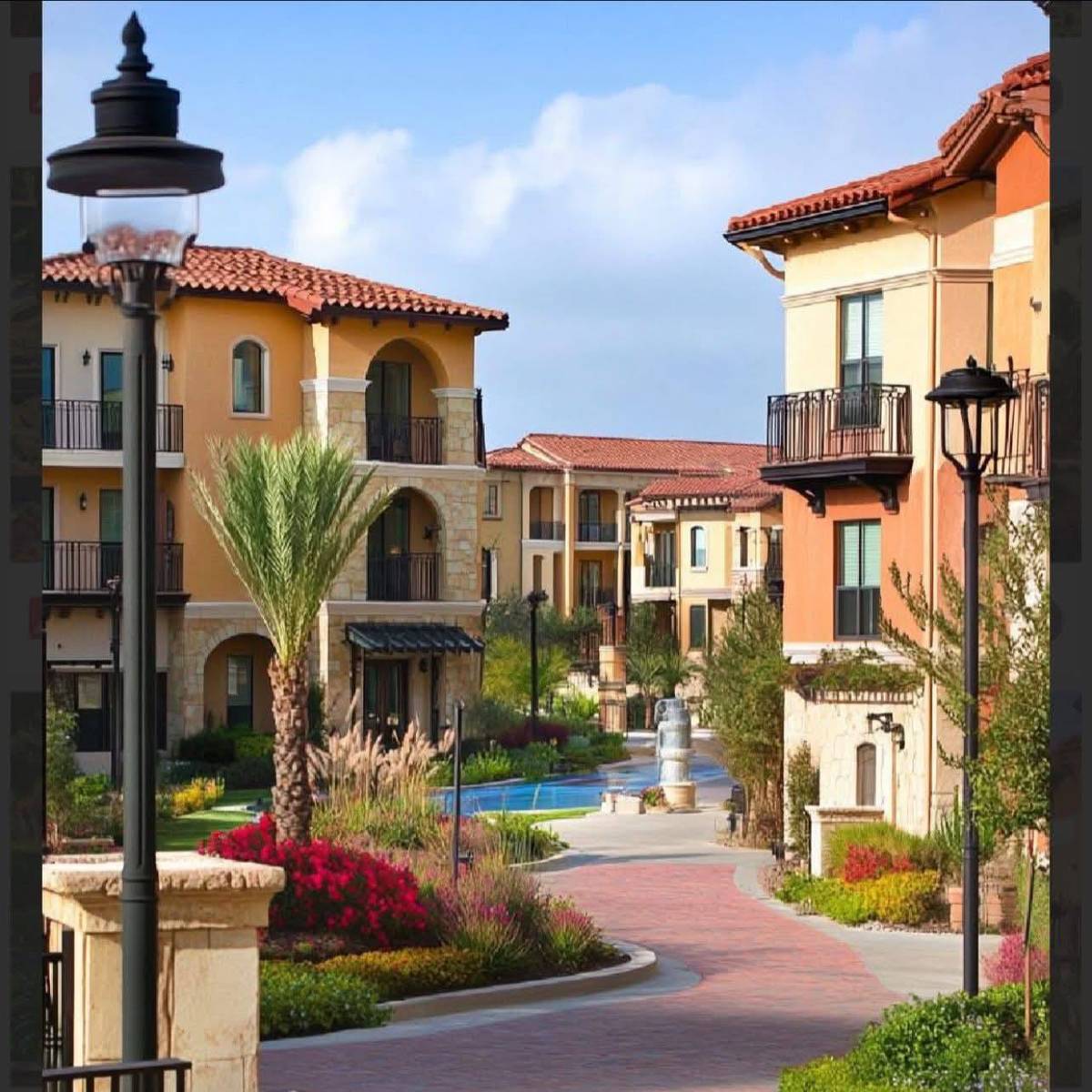 VENETO at Portofino South showcases a classic Italian countryside villa style.
