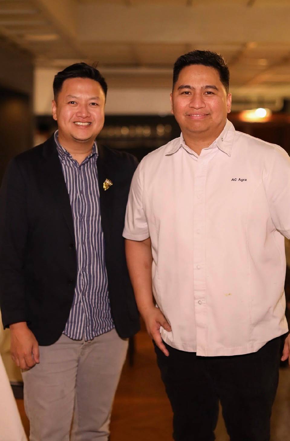 JC Cailles Lo and chef AC.