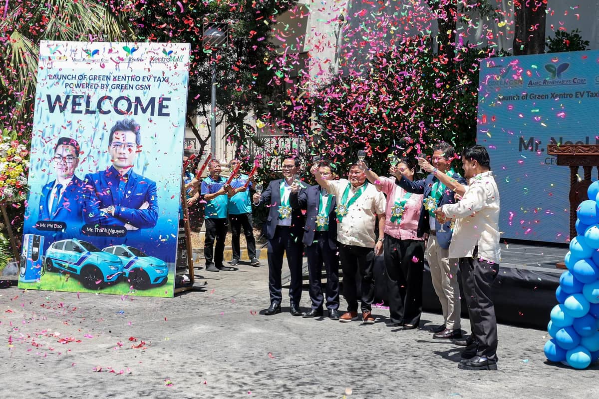 CONFETTI marks the launch of Green Xentro’s electric taxi rollout.