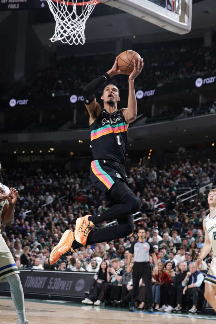 VICTOR Wembanyama shoots his way to 23 points and 15 rebounds as the San Antonio Spurs scored a 127-95 win over the Milwaukee Bucks in the NBA regular season.