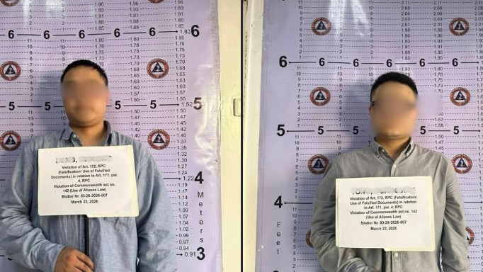 2 Chinese nationals nabbed in Zamboanga for using fake travel docs