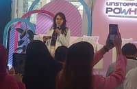 DR. Ruela Joyce dela Rosa giving a talk on women's hygiene during the recent 'UnstoppablePowHER: The Watsons Women’s Forum' in Taguig City.