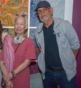 ANNIE Sarthou and National Artist Ben Cabrera.