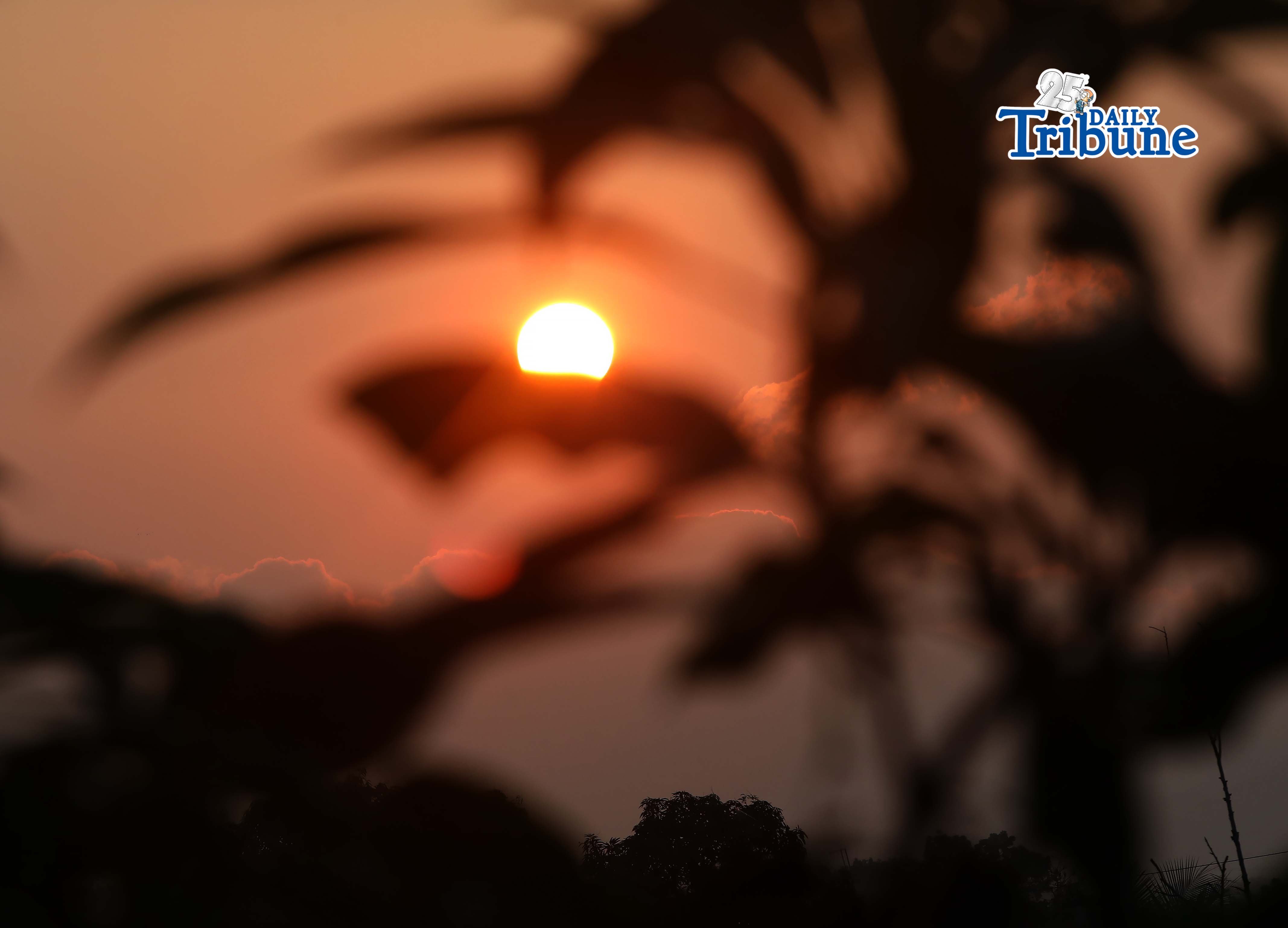 Sunrise looks sunset 