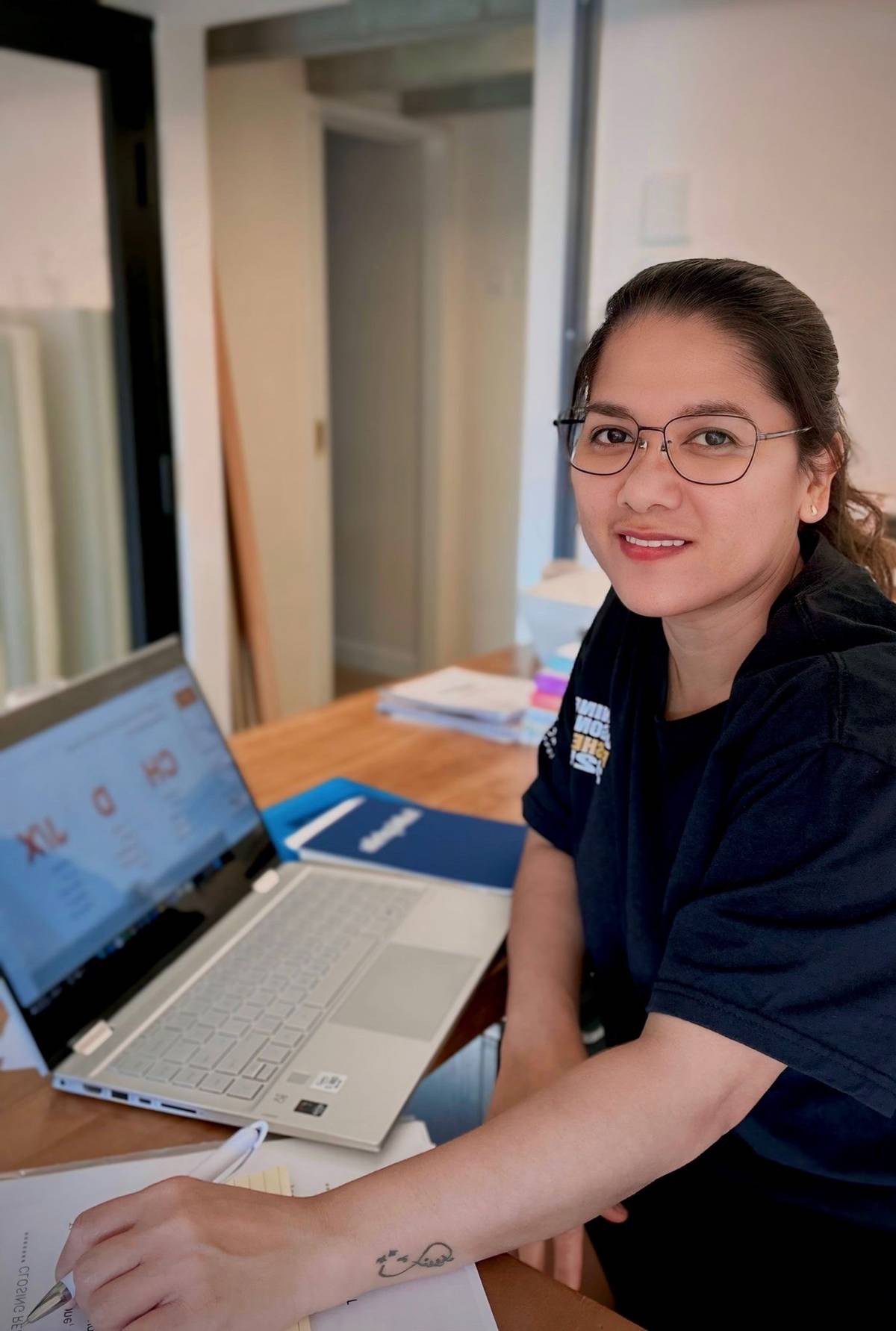 REBECCA Norada studies BA English Language while working as a domestic helper.