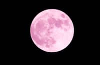 April full moon brings a touch of pink