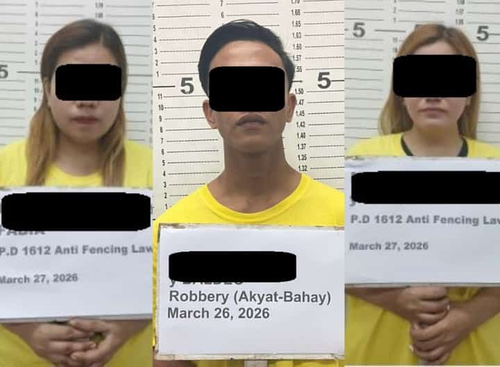 Quezon Police arrests three suspects in burglary incident