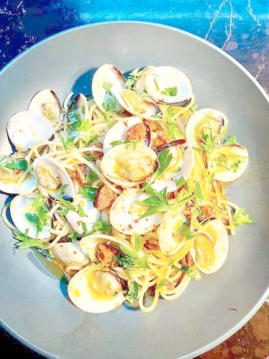 CHEF Sau’s Vongole with Chorizo.