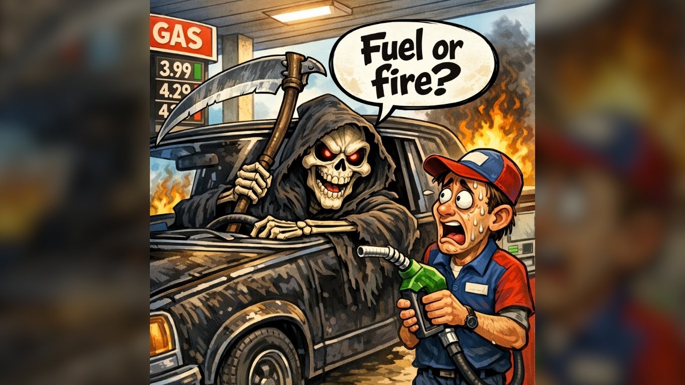 Undertaker reveals corpse to justify fuel buy