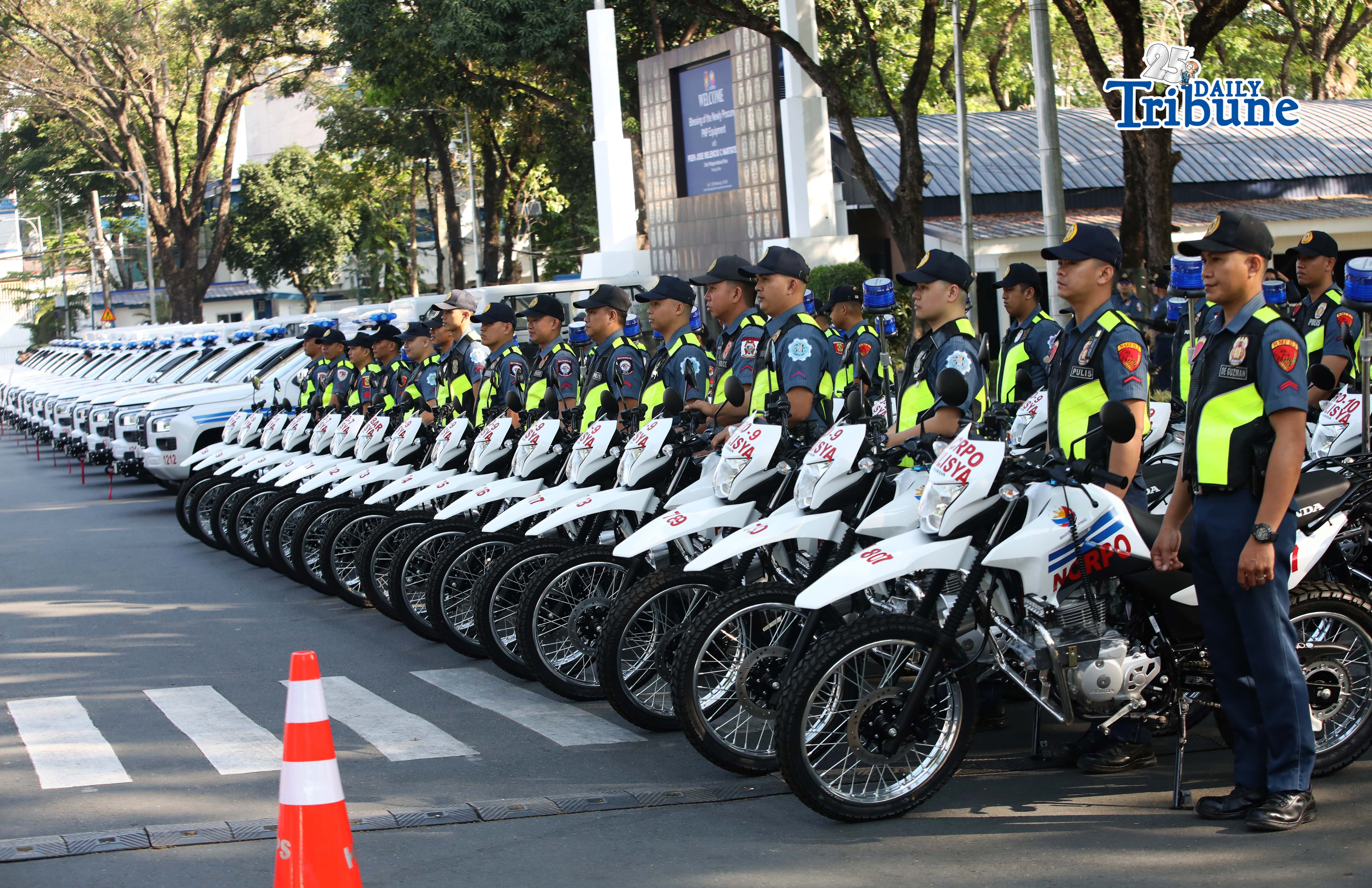 PNP blessing newly procured equipment 