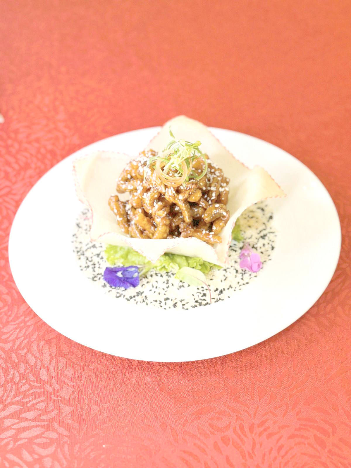 CRISPY Fried Shredded Eel with Homemade Sesame Seed Sauce.