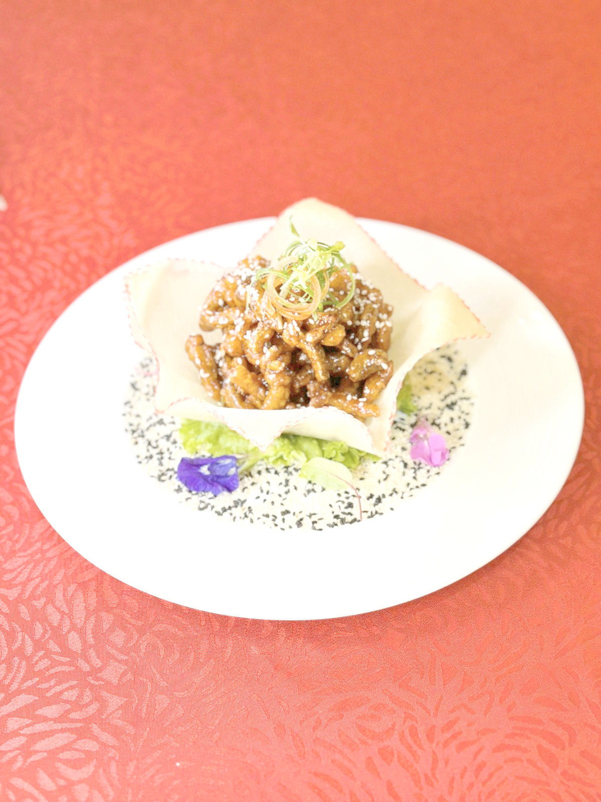 CRISPY Fried Shredded Eel with Homemade Sesame Seed Sauce.