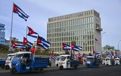 Cubans stage bike protest against U.S. embargo