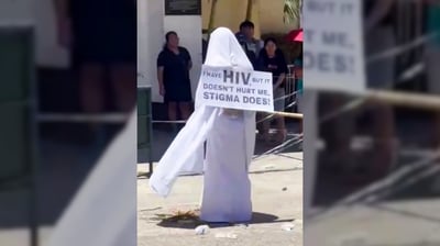 HIV-positive penitent confronts stigma