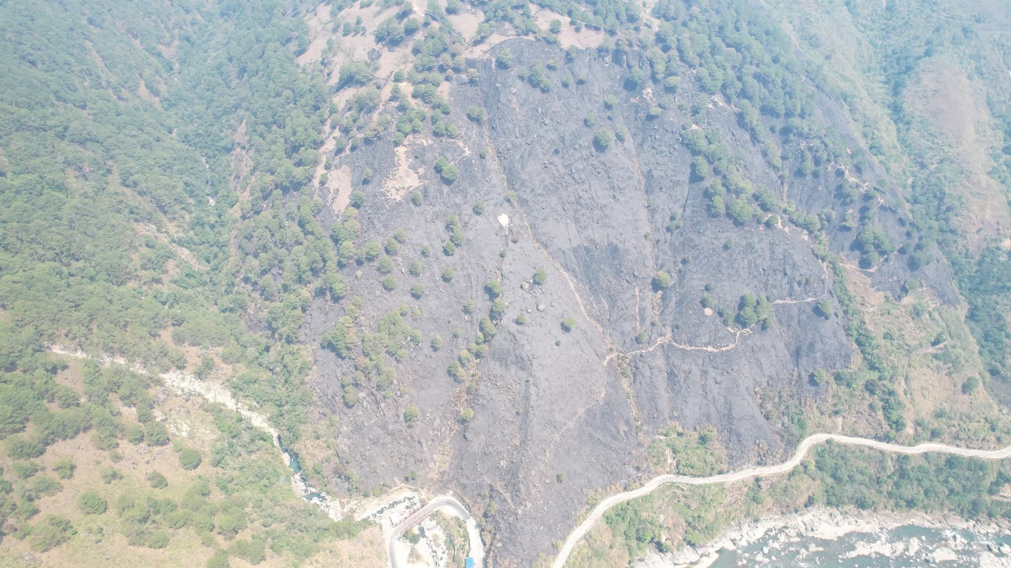 Bontoc warns motorists of hazards after forest fire